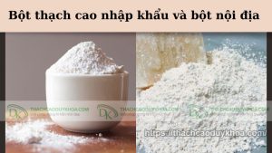 Nắm được cách phân biệt bột thạch cao nhập khẩu và bột nội địa.